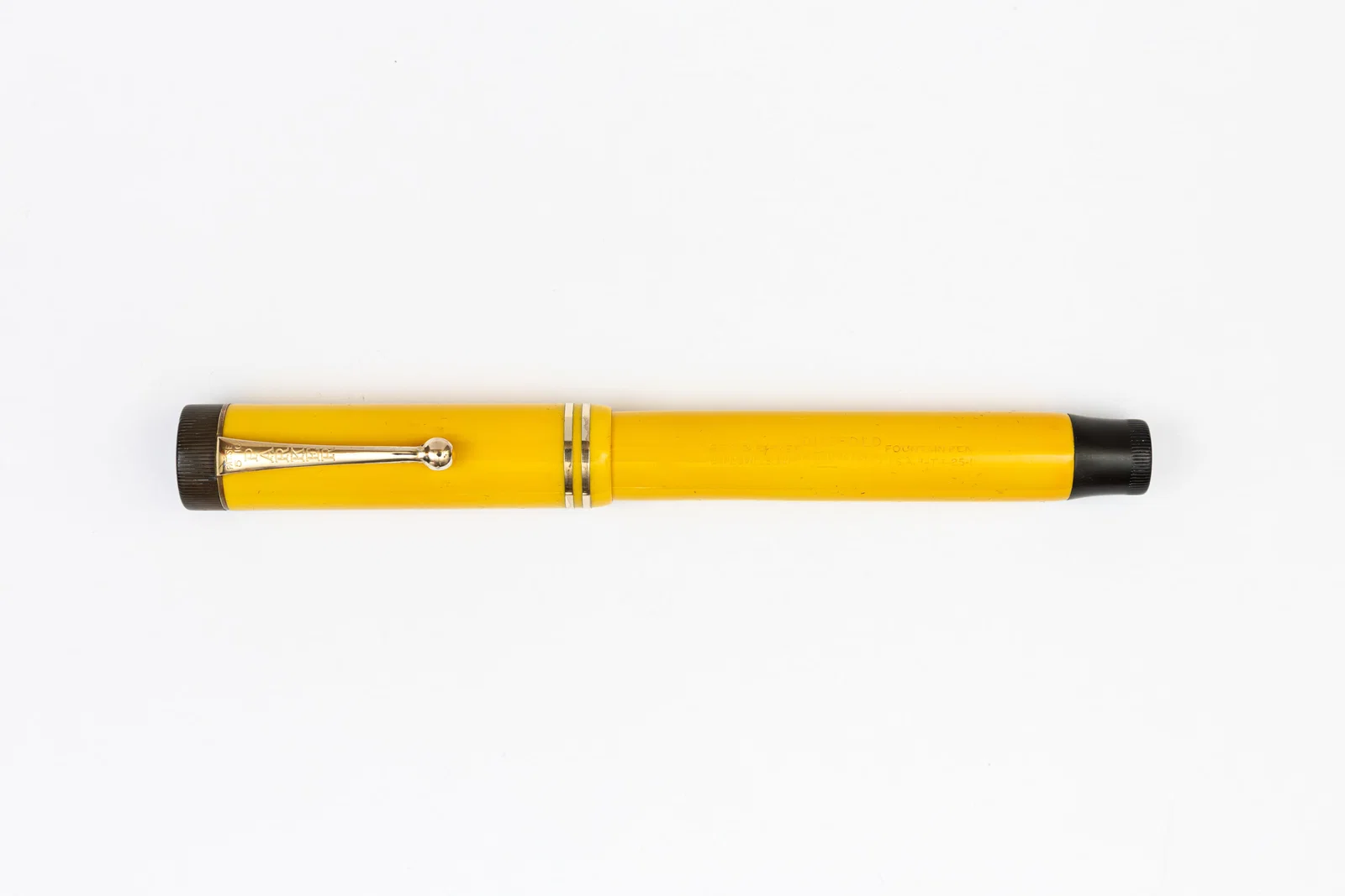 Parker Duofold Flattop Senior Mandarin Yellow Fountain Pen