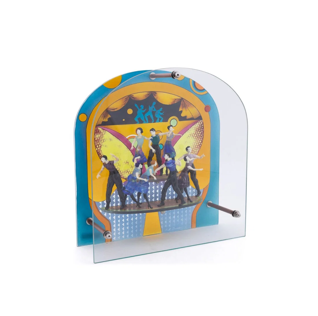 PAT OWENS, 'DANCE', FLAMEWORKED GLASS SCULPTURE