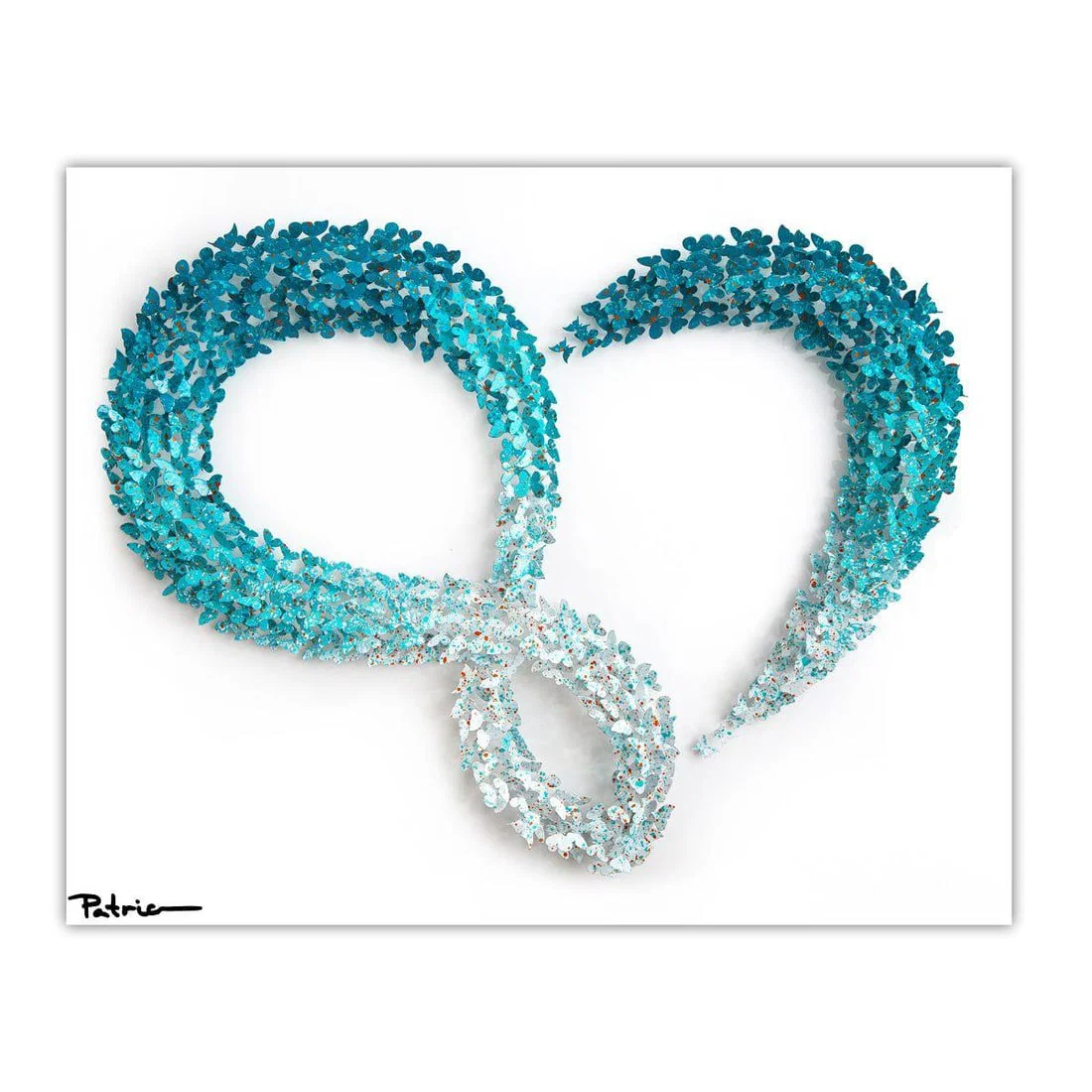 Patricia Govezensky- Original 3D Metal Art on Wood "Infinite Love"