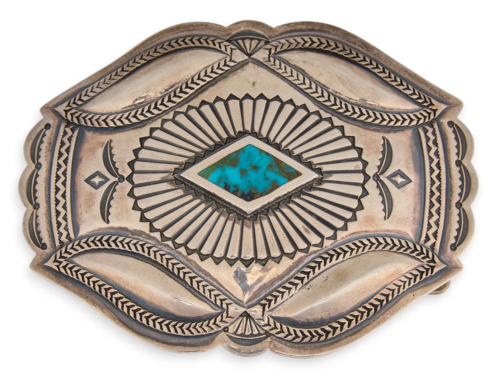 Patrick Ohlinger, Sterling & Turquoise Buckle