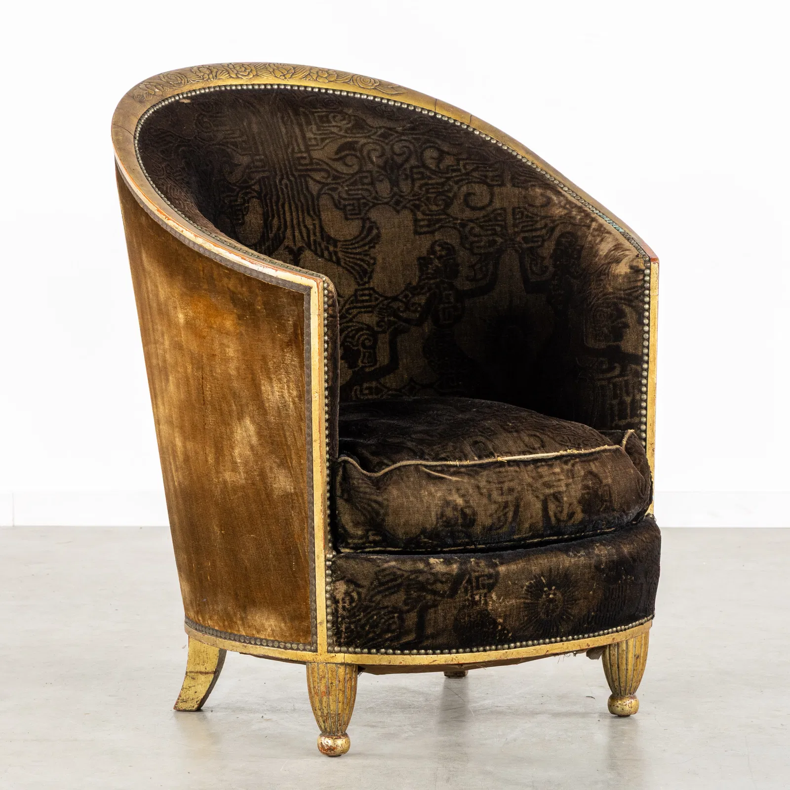 Paul Follot (1877-1941) An Art Deco Club Chair or Fauteuil, circa 1920.