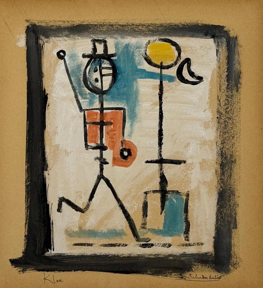 Paul Klee, Watercolor on paper.