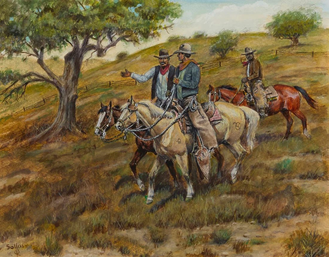 Paul Sollosy (1911-2012), "Vaquero Country"