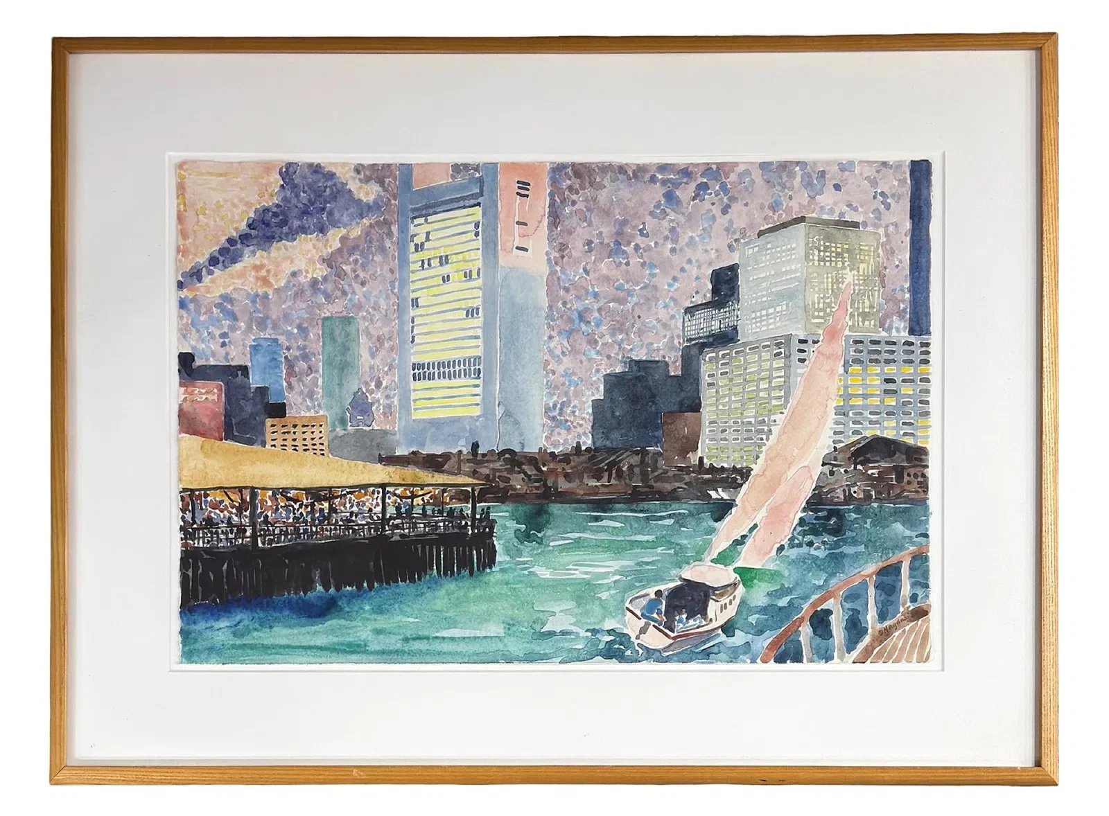 Paul Tatsumi Nagano (b. 1938) Boston Harbor