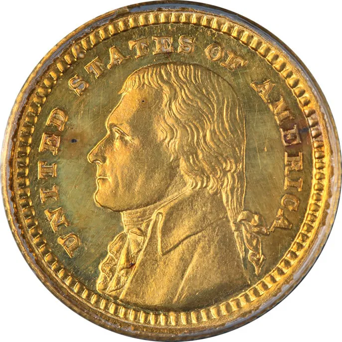 PCGS PR61 1903 Gold Dollar Jefferson Commemorative Proof Key Date OGH