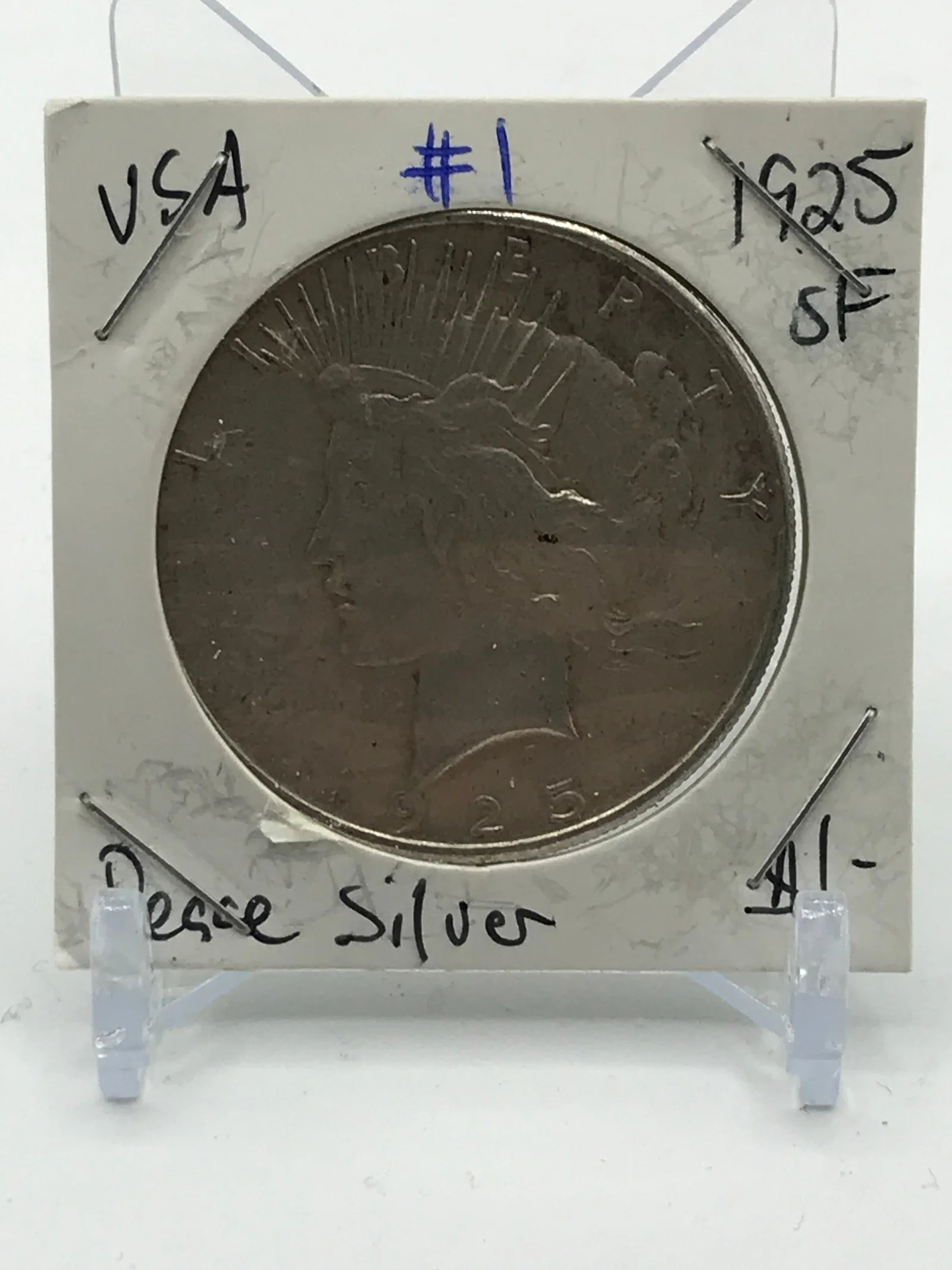 PEACE USA SILVER DOLLAR - 1925 MINTED IN SAN FRANCISCO