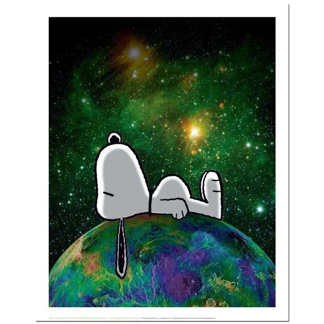 Peanuts, "On Top of the World" Hand Numbered Limited Edition Fine Art Print with Certificate of