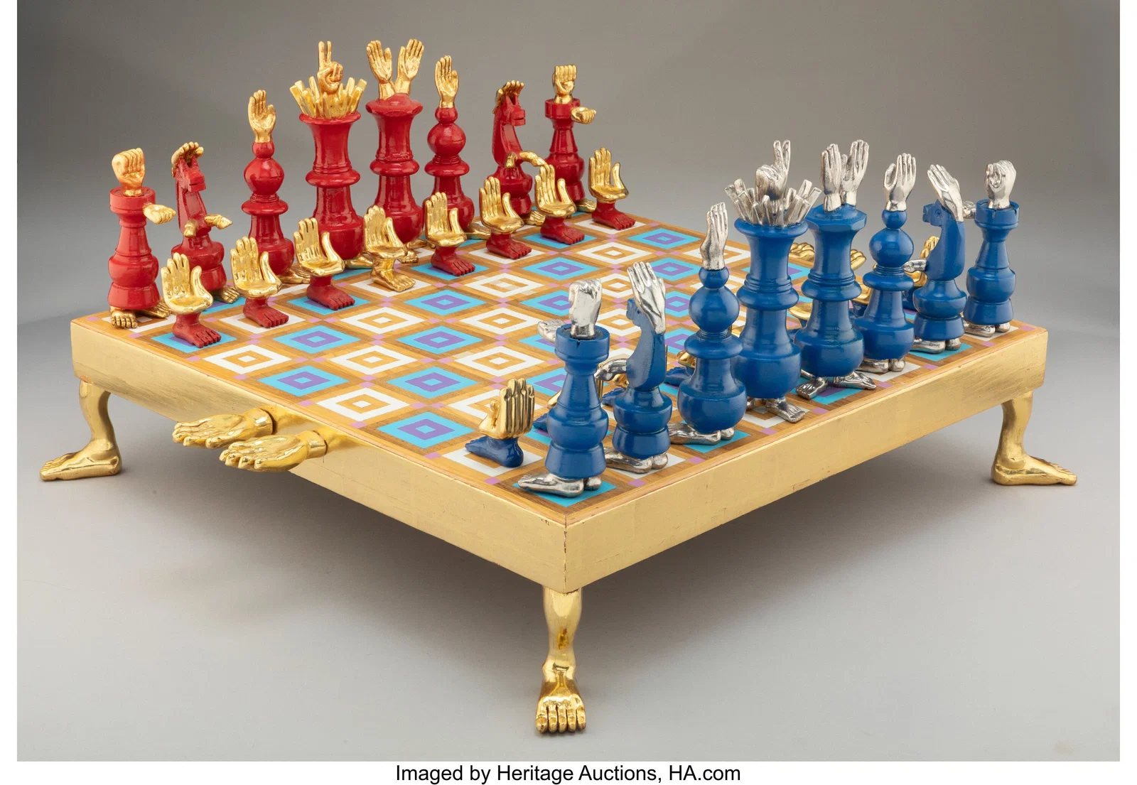 Pedro Friedeberg (1936-2026) Chess Set, 2011 Pol