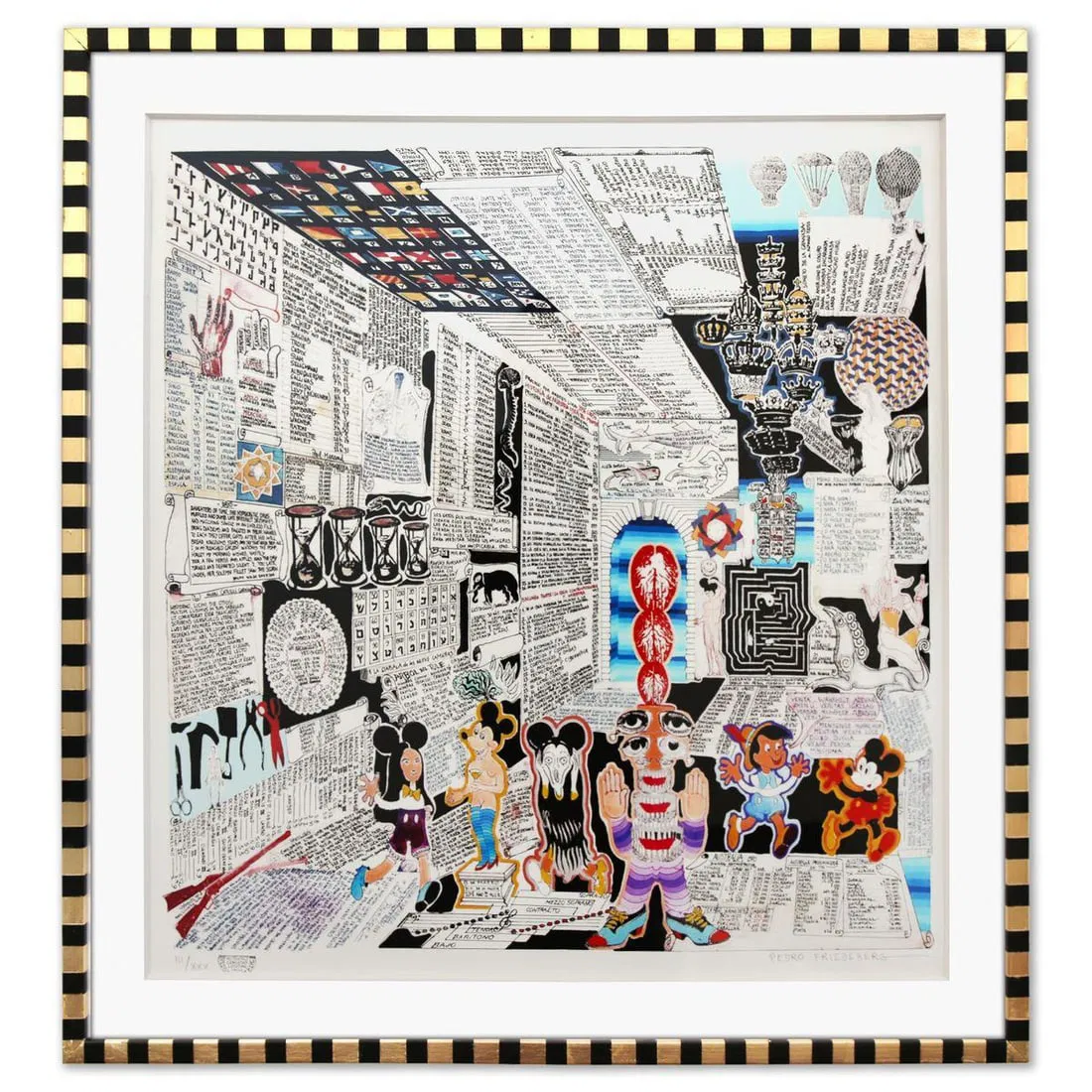 Pedro Friedeberg- Digital Graphic "Codice Miguelito III"