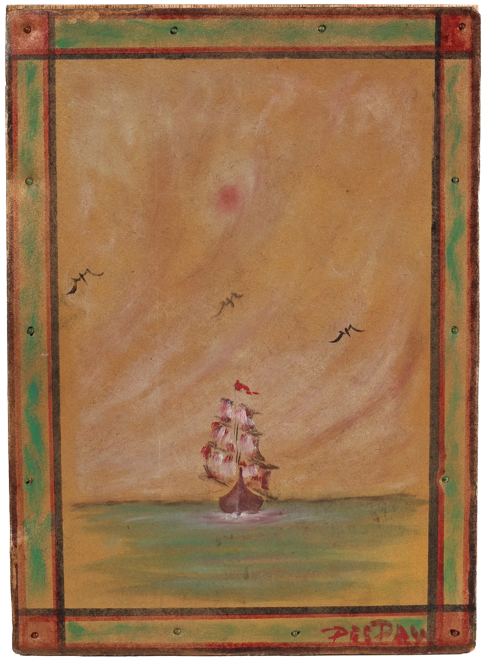 Pee Paw "Charles Haven" Folk Art Painting