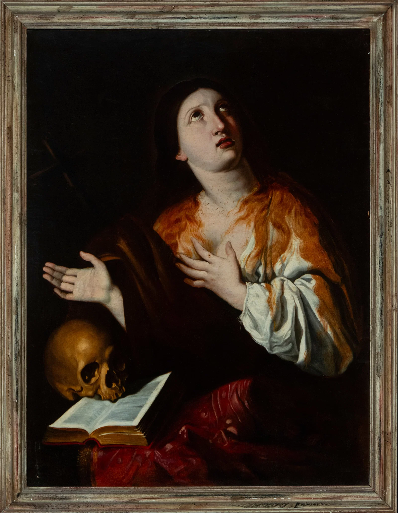 Penitent Mary Magdalene, Genoese Caravaggist Master of the 17th Century