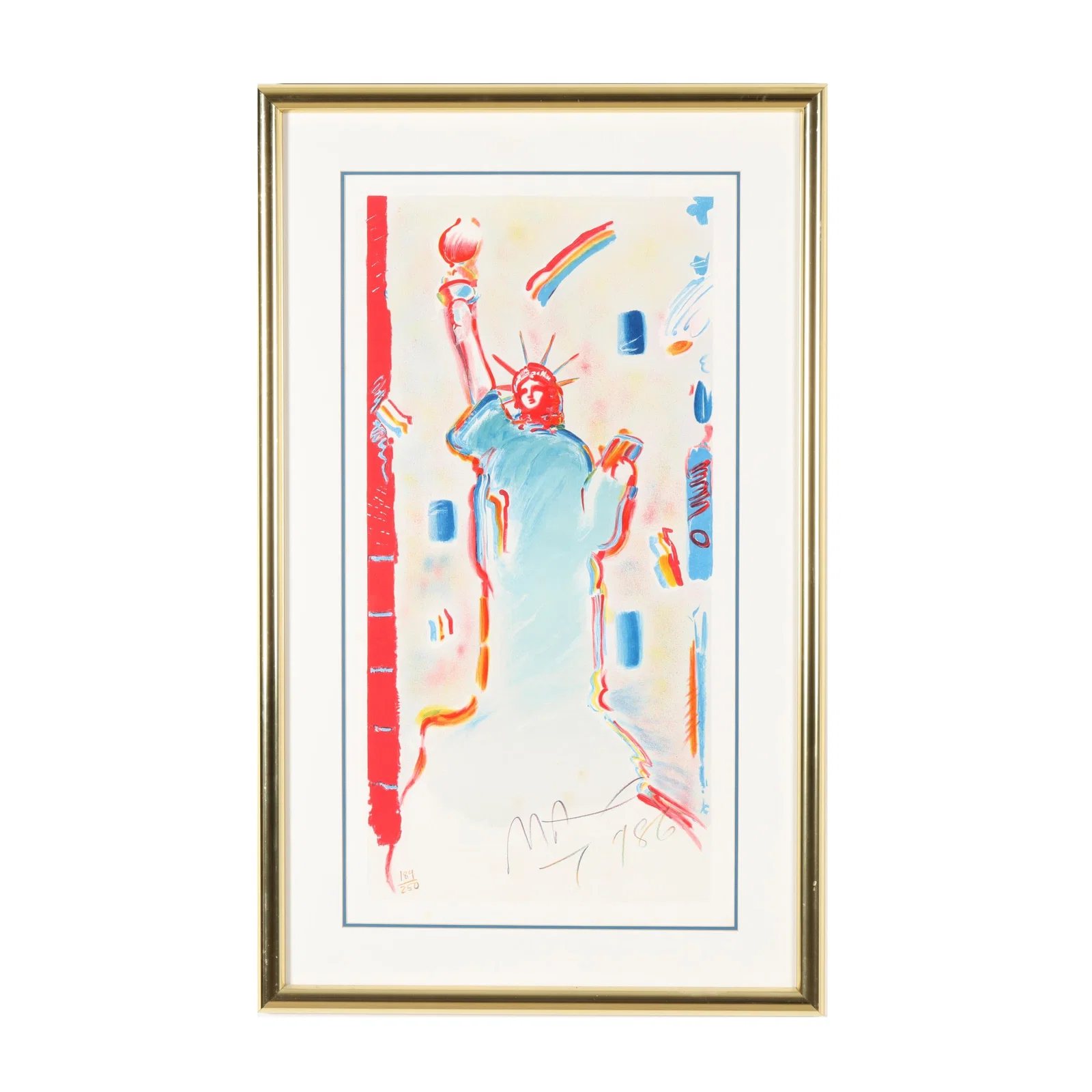 Peter Max (American, b. 1937), Statue of Liberty