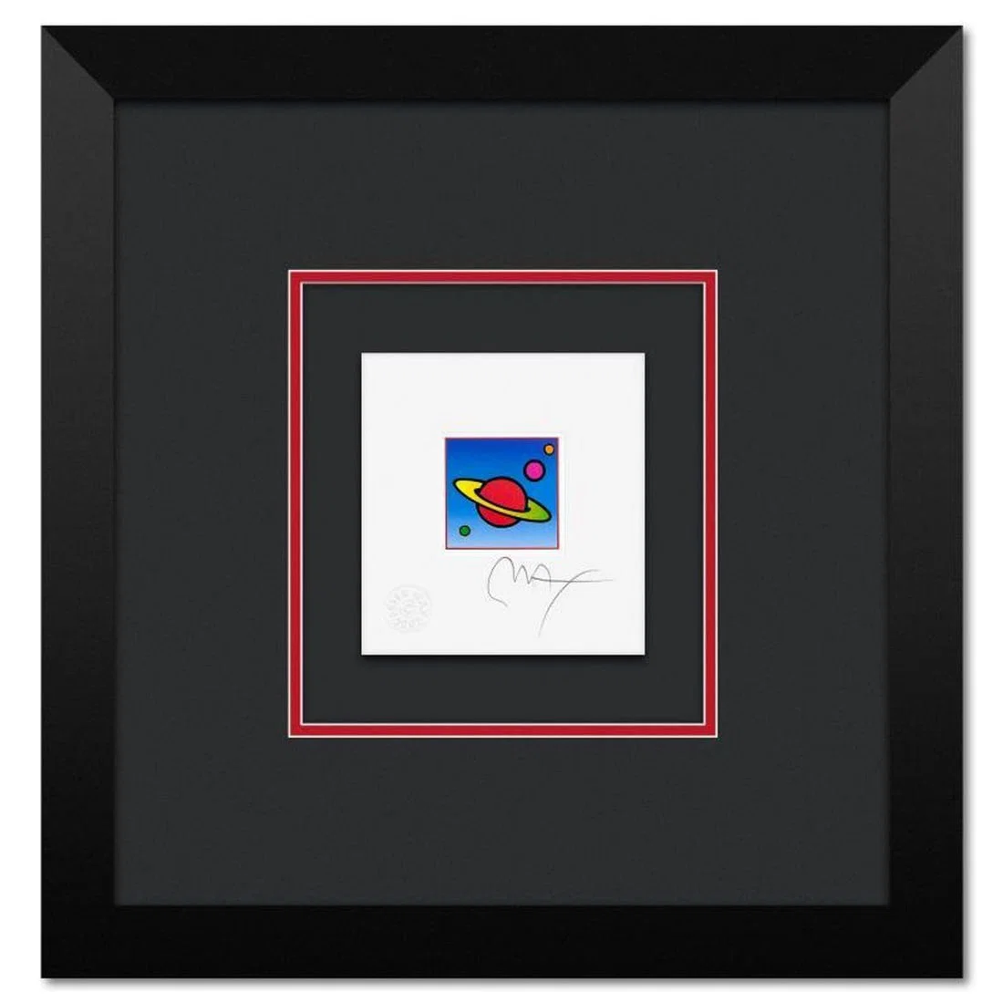 Peter Max, "Cosmic Saturn II" Framed Limited Edition Lithograph, Numbered and Hand Signed with