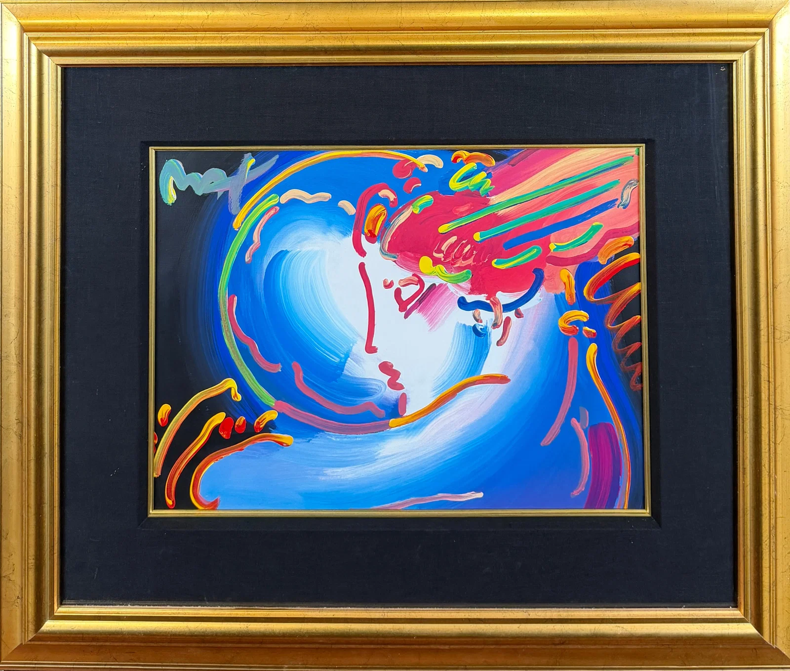 PETER MAX - I LOVE THE WORLD PAINTING