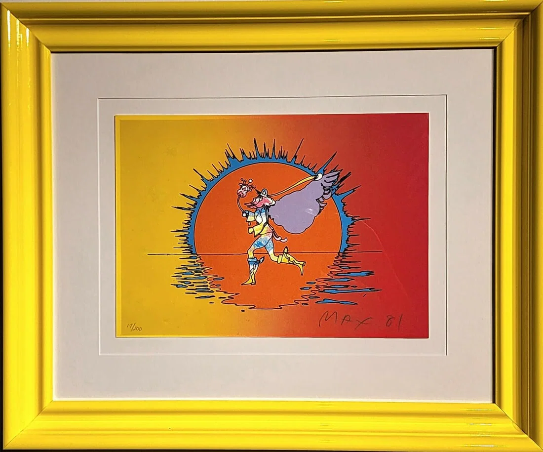 Peter Max "If Series: Runner" Signed Serigraph LE