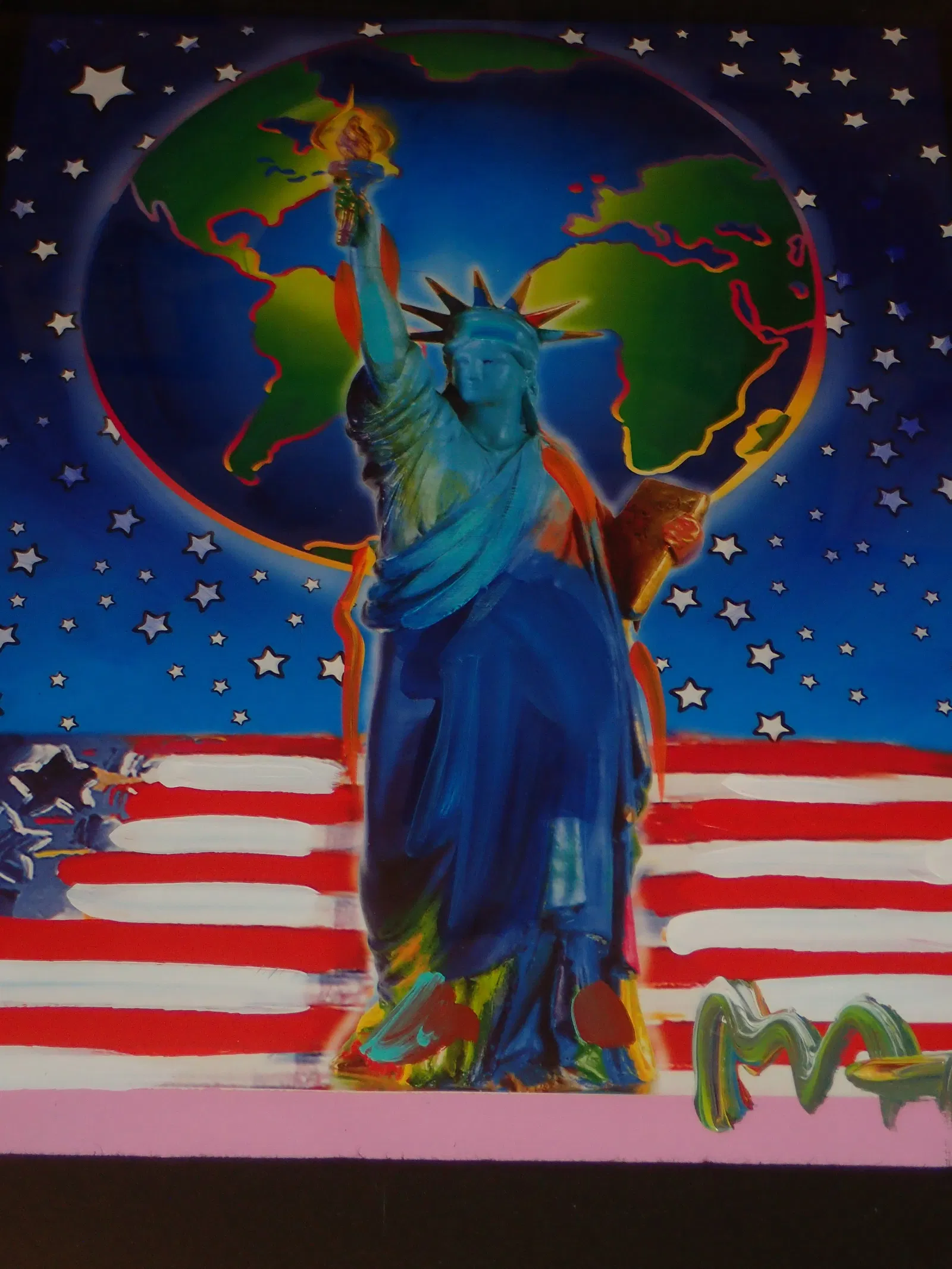Peter Max Mixed Media Signed 2001