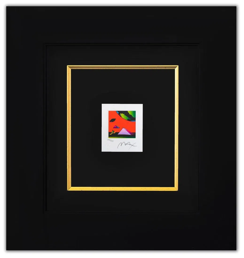 Peter Max- Original Lithograph "Jumper with Two Pyramids (Mini)"