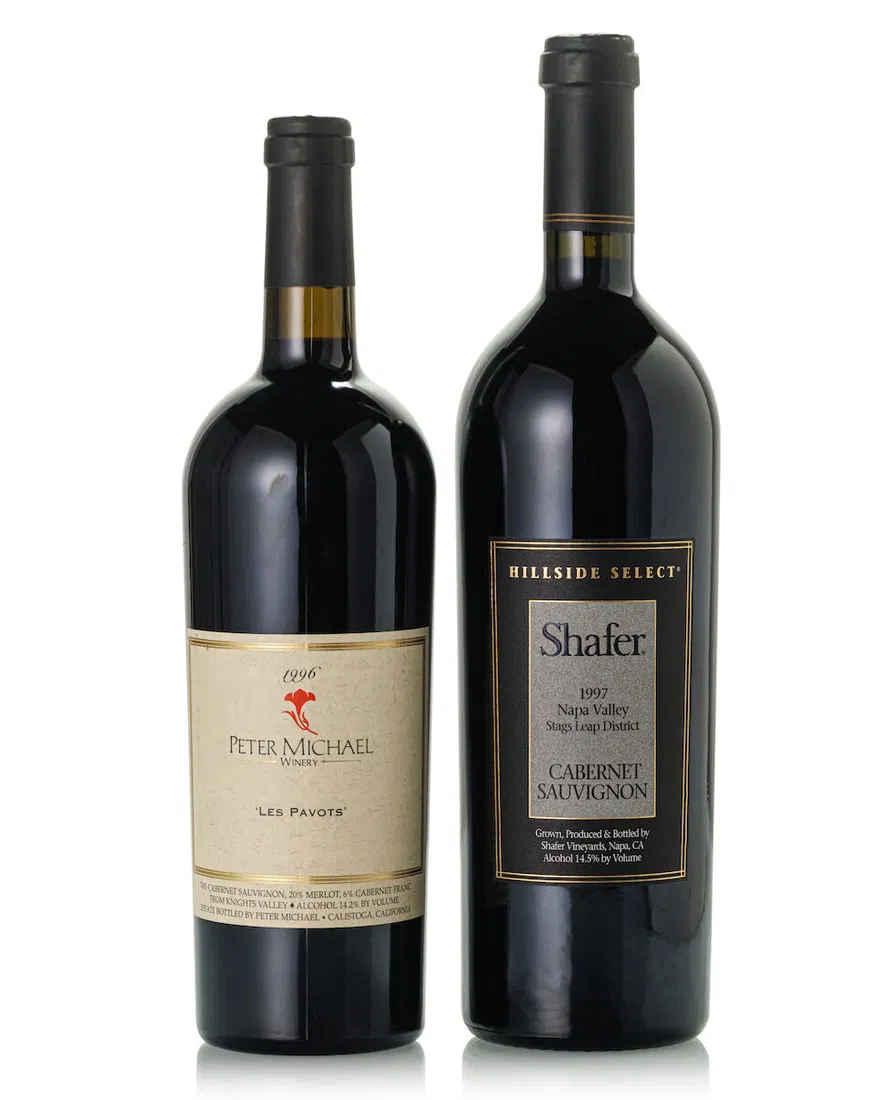 Peter Michael Les Pavots, 1996 (1x 750ml) Shafer Cabernet Sauvignon Hillside Select, 1997 (1x 75...
