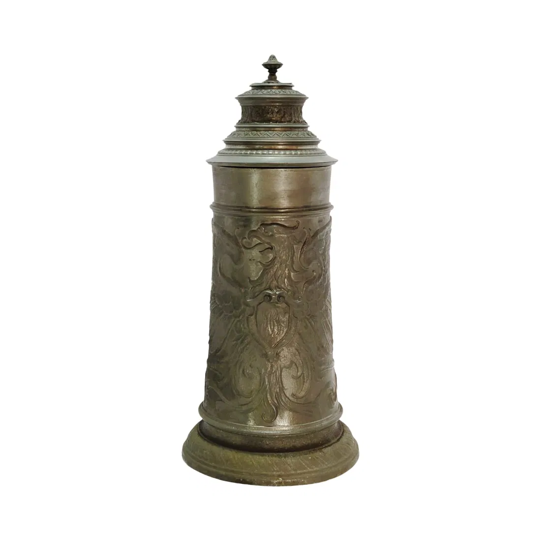 Pewter Stein, German Pewter Stein, Imperial Eagle Stein