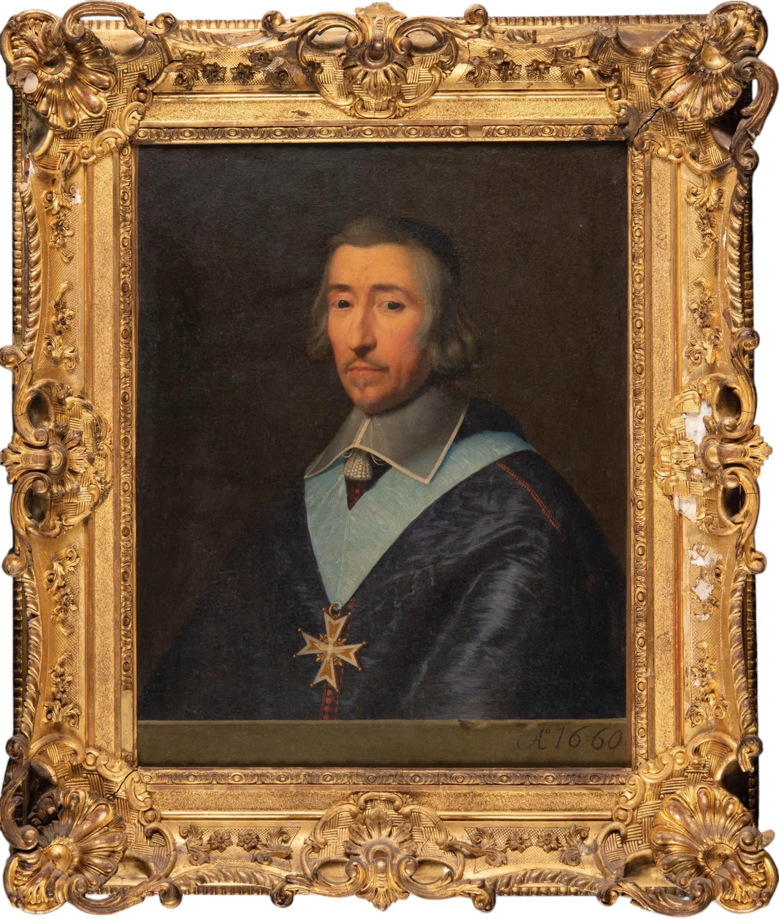 PHILIPPE DE CHAMPAIGNE (Brussels, 1602 – Paris, 1674) - Portrait of Hardouin de Beaumont de