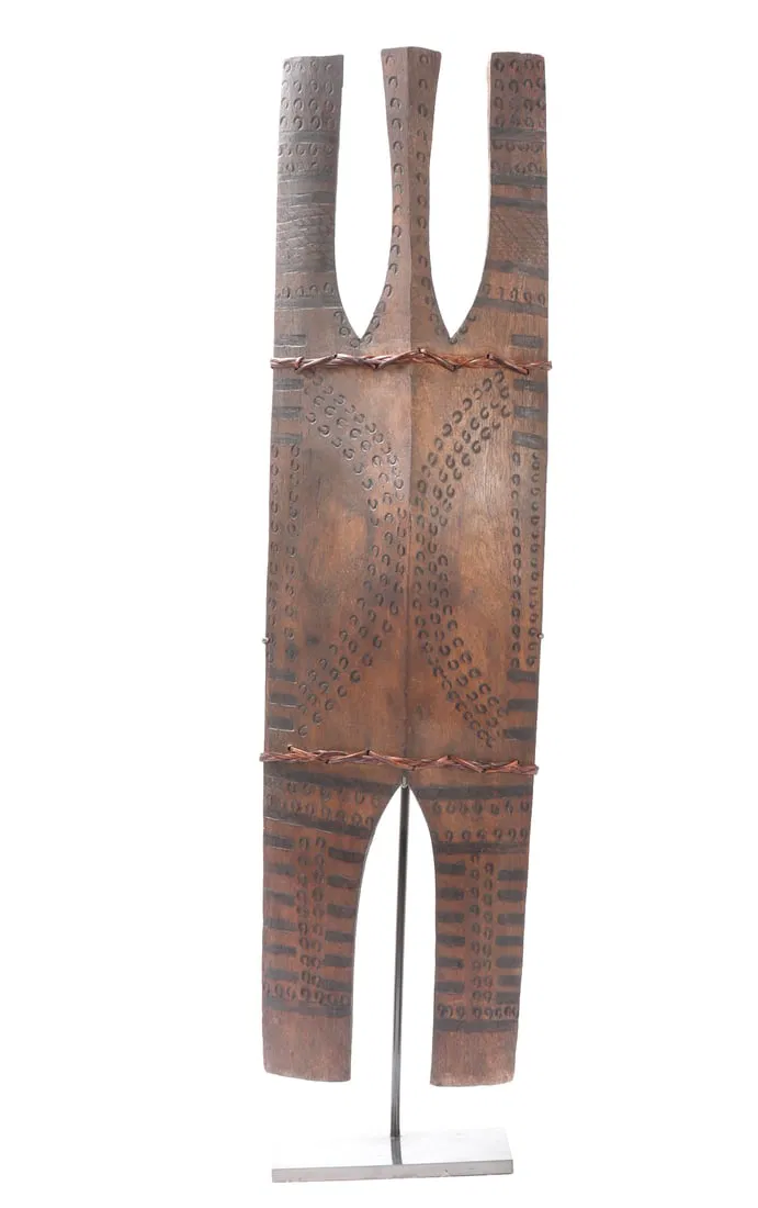 Philippines Burnished & Tattooed Shield, Circa 1920-40's