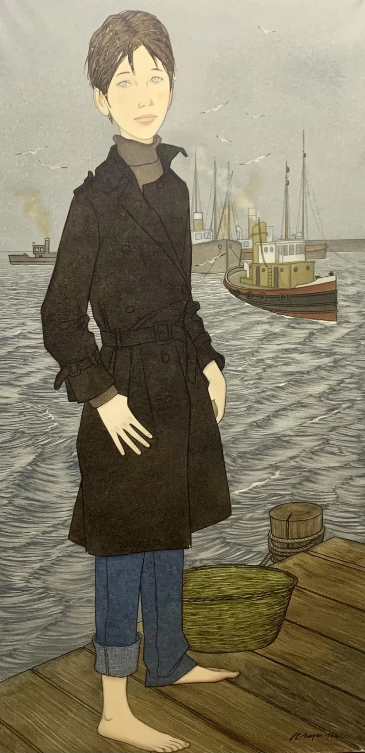 Phillip Noyer- Original painting on canvas "Barbara De Liverpool"