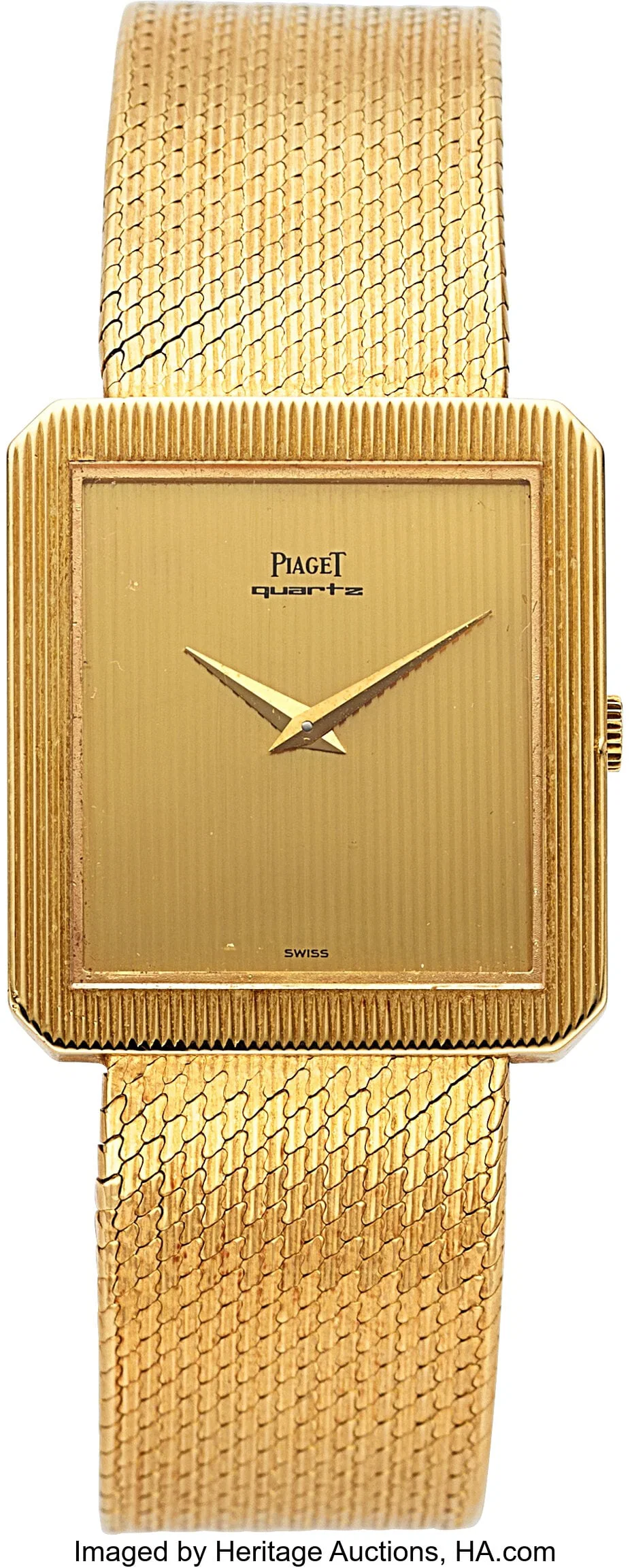 Piaget 18k Yellow Gold Quartz Wrist Watch from t