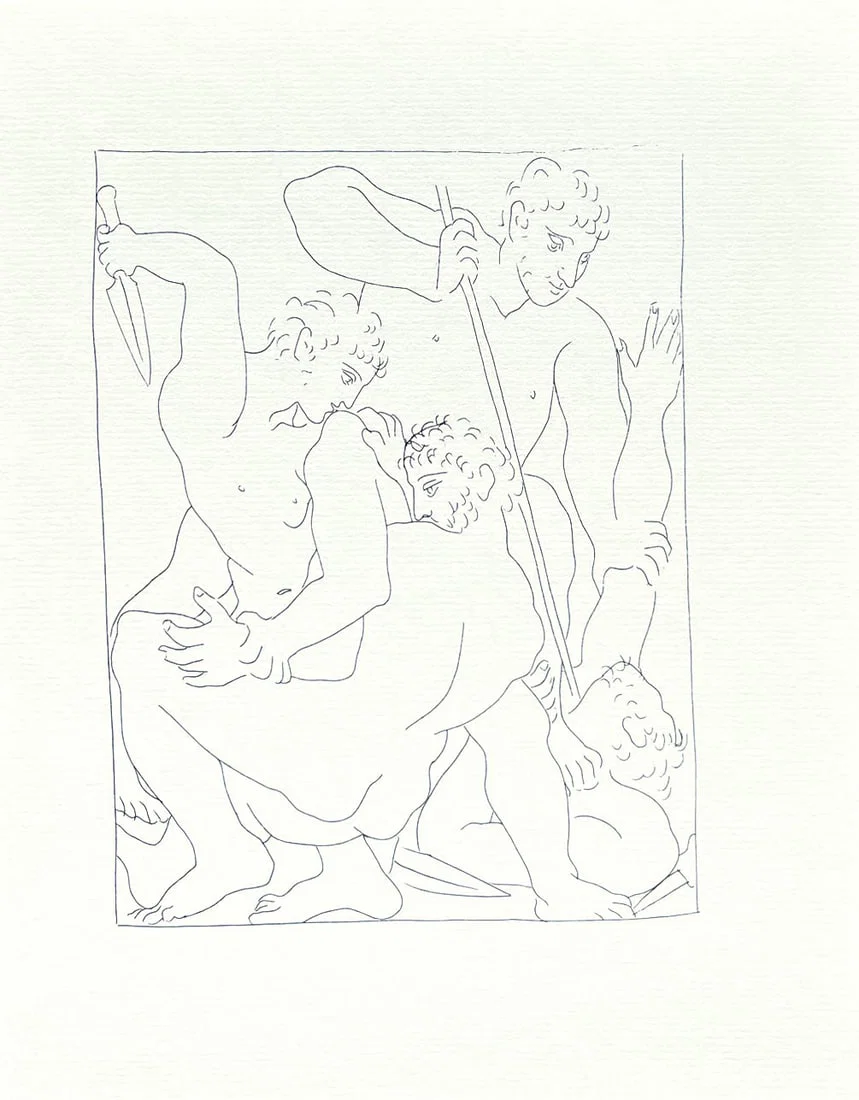 Picasso 9 The Combat of Perseus and Phineus for Andromeda