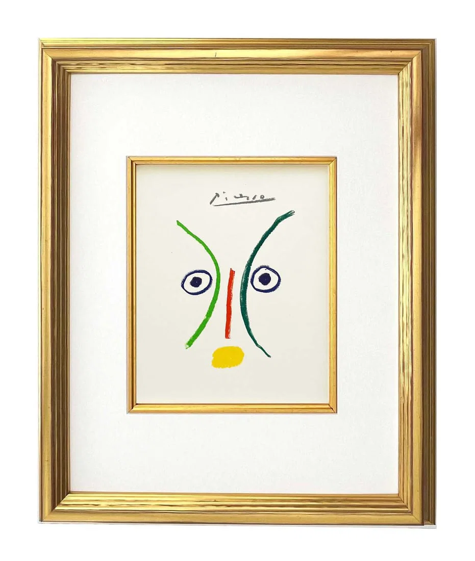 Picasso Lithograph 109 The Lovers Framed