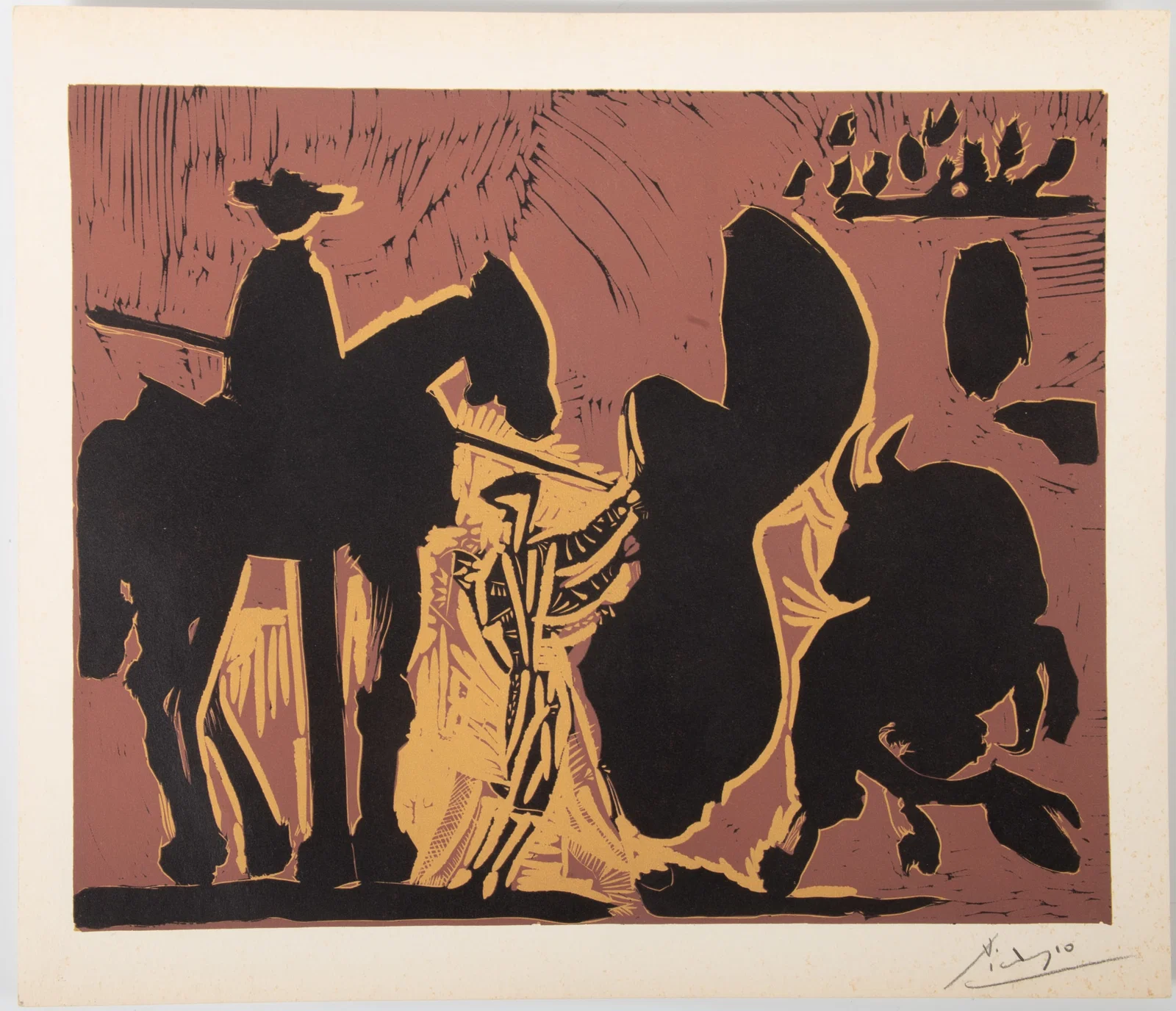 PICASSO PENCIL SIGNED PRINT