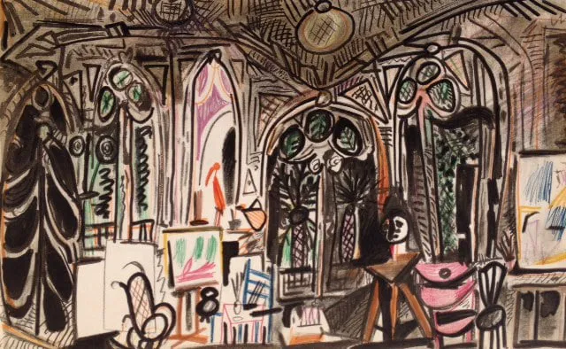 Picasso Sketchbook Carnet de la Californie Lithograph Untitled 1955