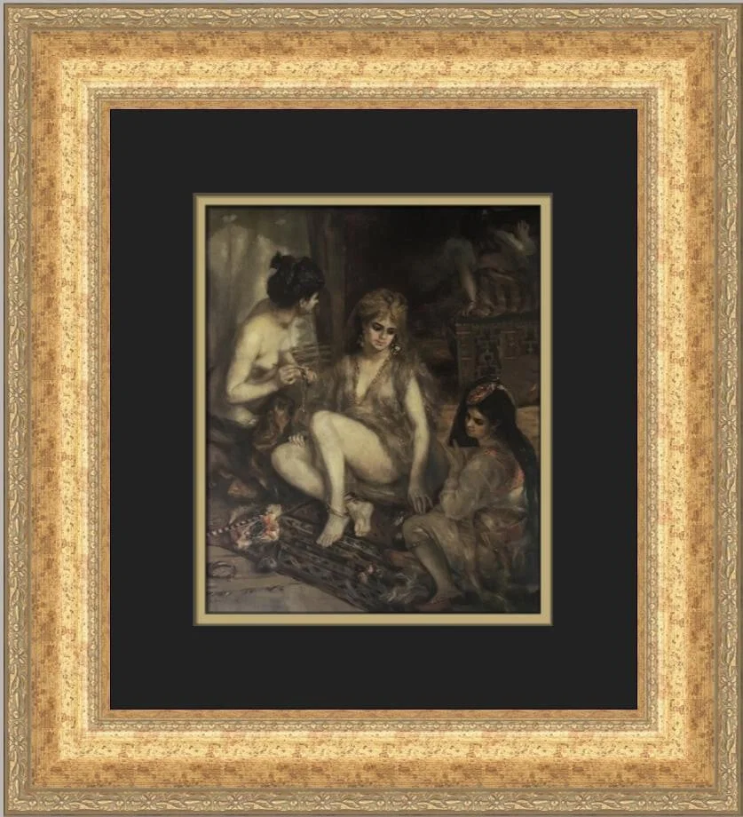 Pierre-Auguste Renoir Parisian Women in Algerian Dress Framed Art Print