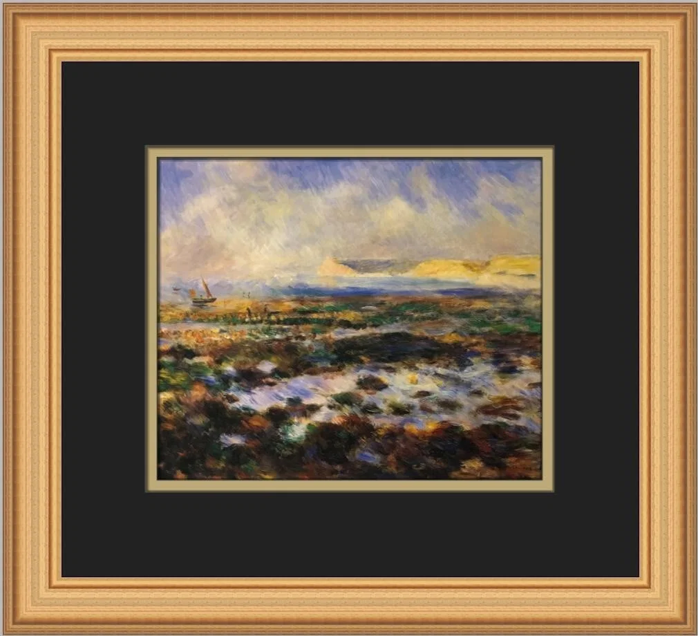 Pierre-Auguste Renoir Seascape in Guernsey Custom Framed Print 1984