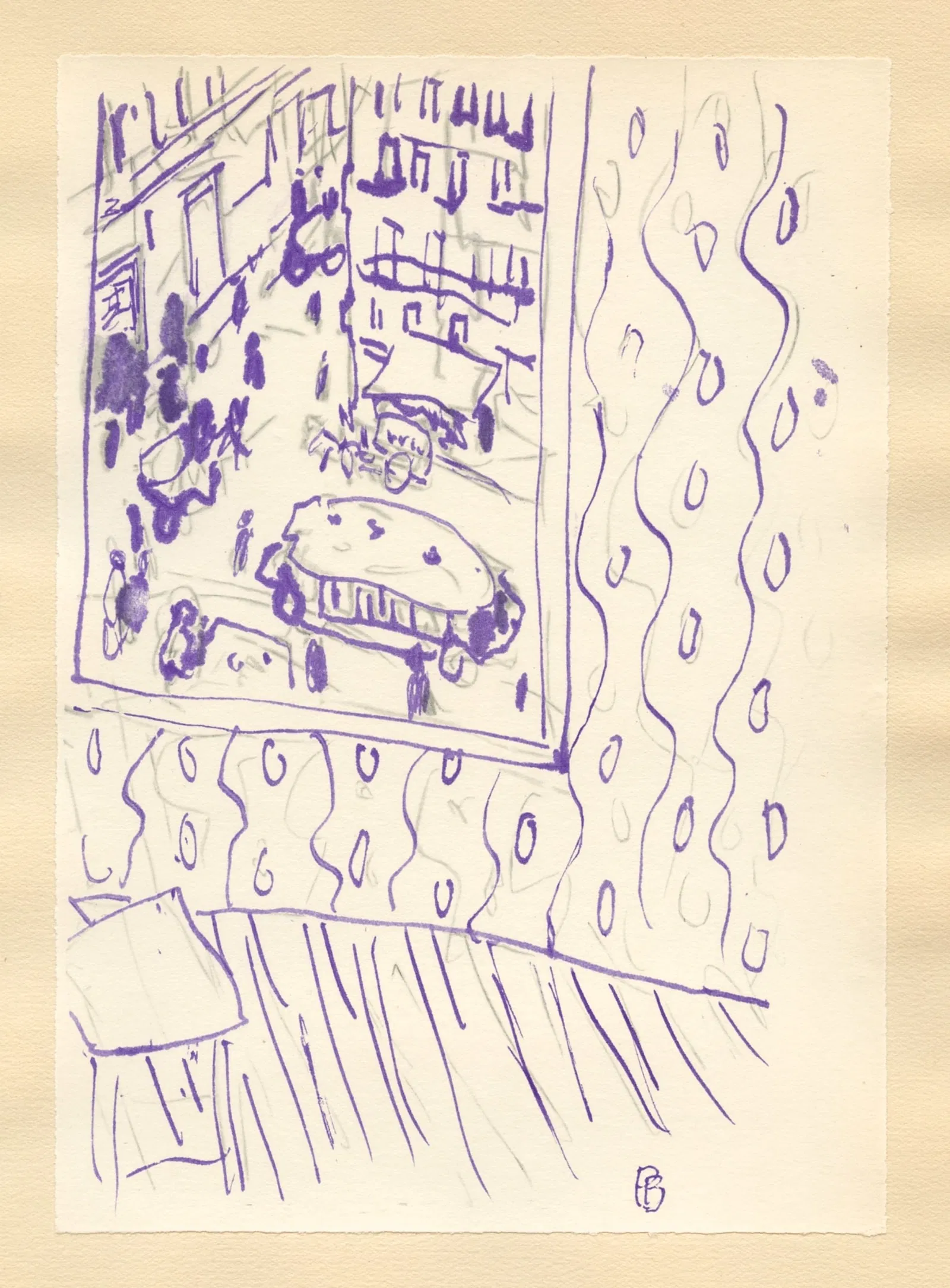 Pierre Bonnard lithograph for Correspondances, 1944
