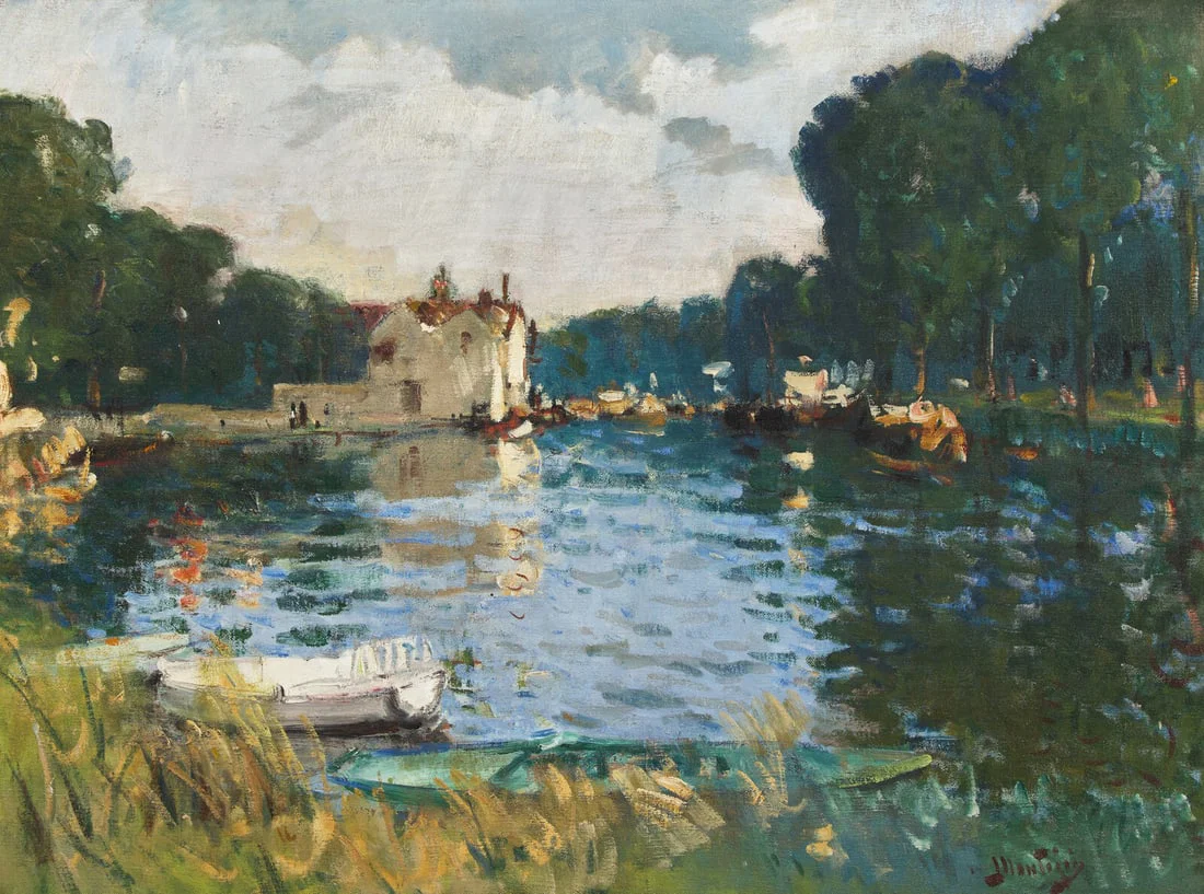 Pierre Eugène Montézin (French, 1874-1946) Les Étangs de la Reine Blanche à