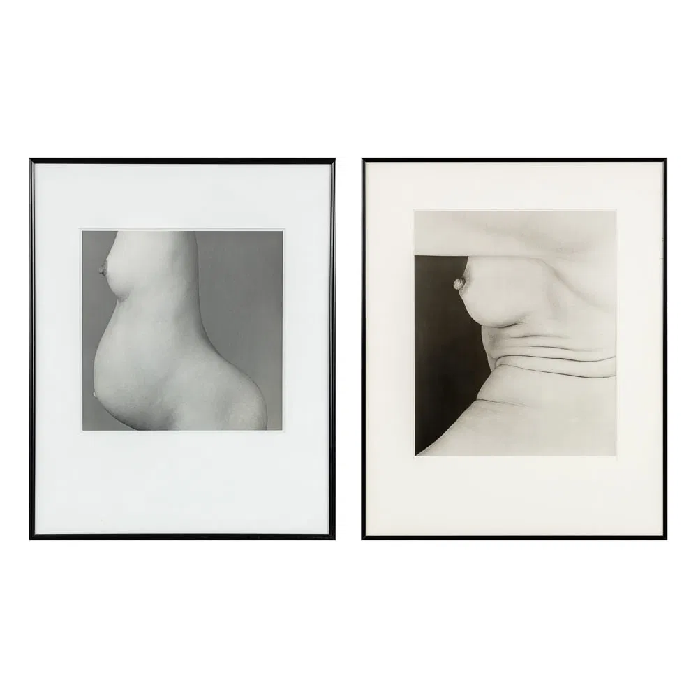 Pierre Radisic (1958) 'Marilou' and 'Enceinte', two works, photography (1984 and 1997).