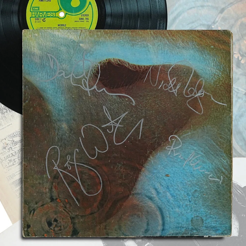 PINK FLOYD FULLY SIGNED "MEDDLE" UK LP