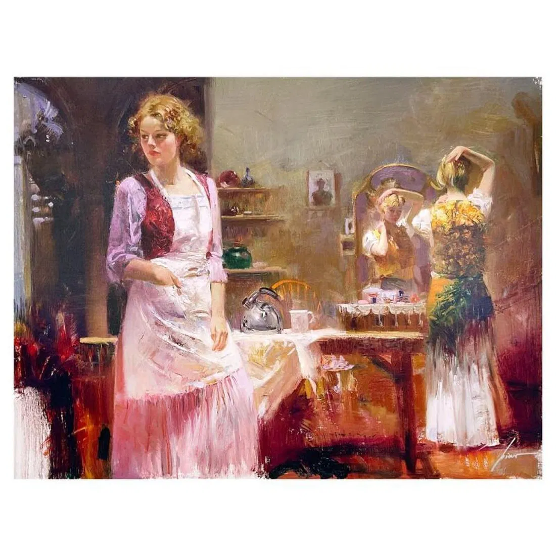 Pino (1939-2010), "Secret Sharer" Limited Edition on Canvas, Numbered and Hand Signed with