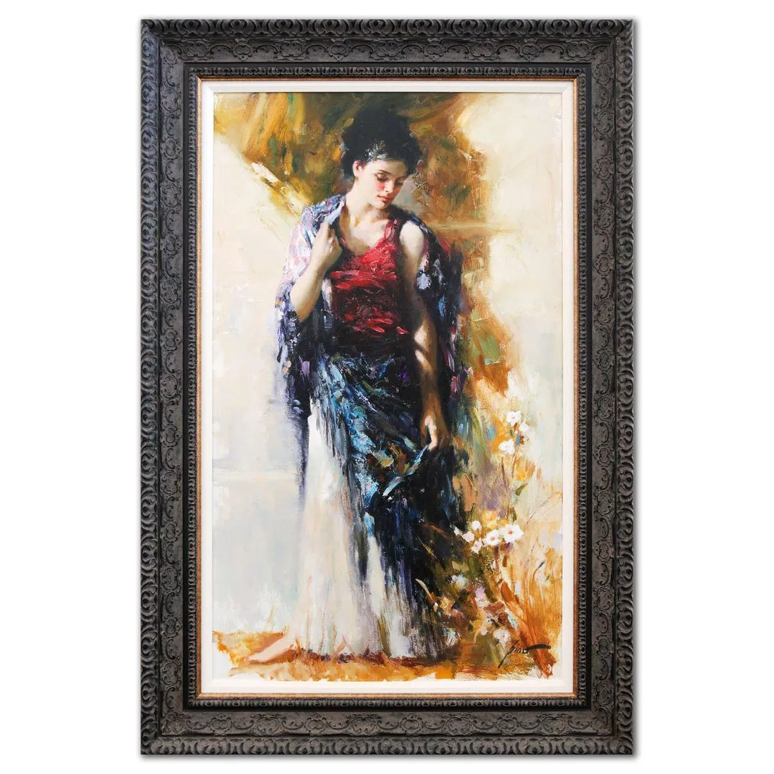 Pino- Original Oil Painting on Canvas "Country Girl"