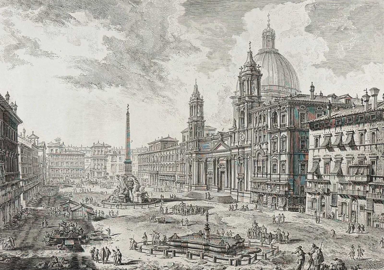 Piranesi, Folio - View of Piazza Navona upon the ruins of the Circus Agonalis [Veduta di Piazza a