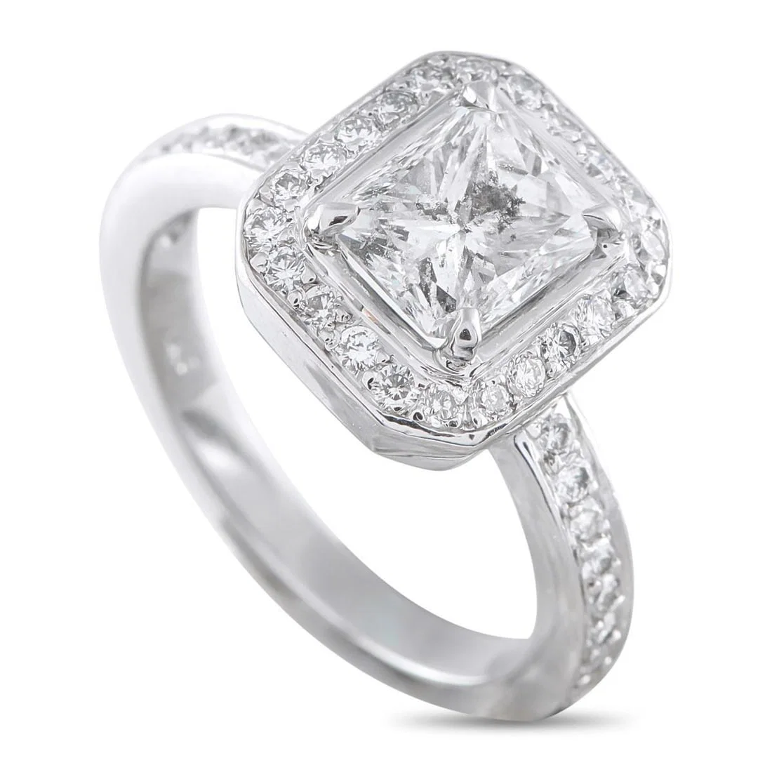 PLATINUM 2.18CT DIAMOND RING