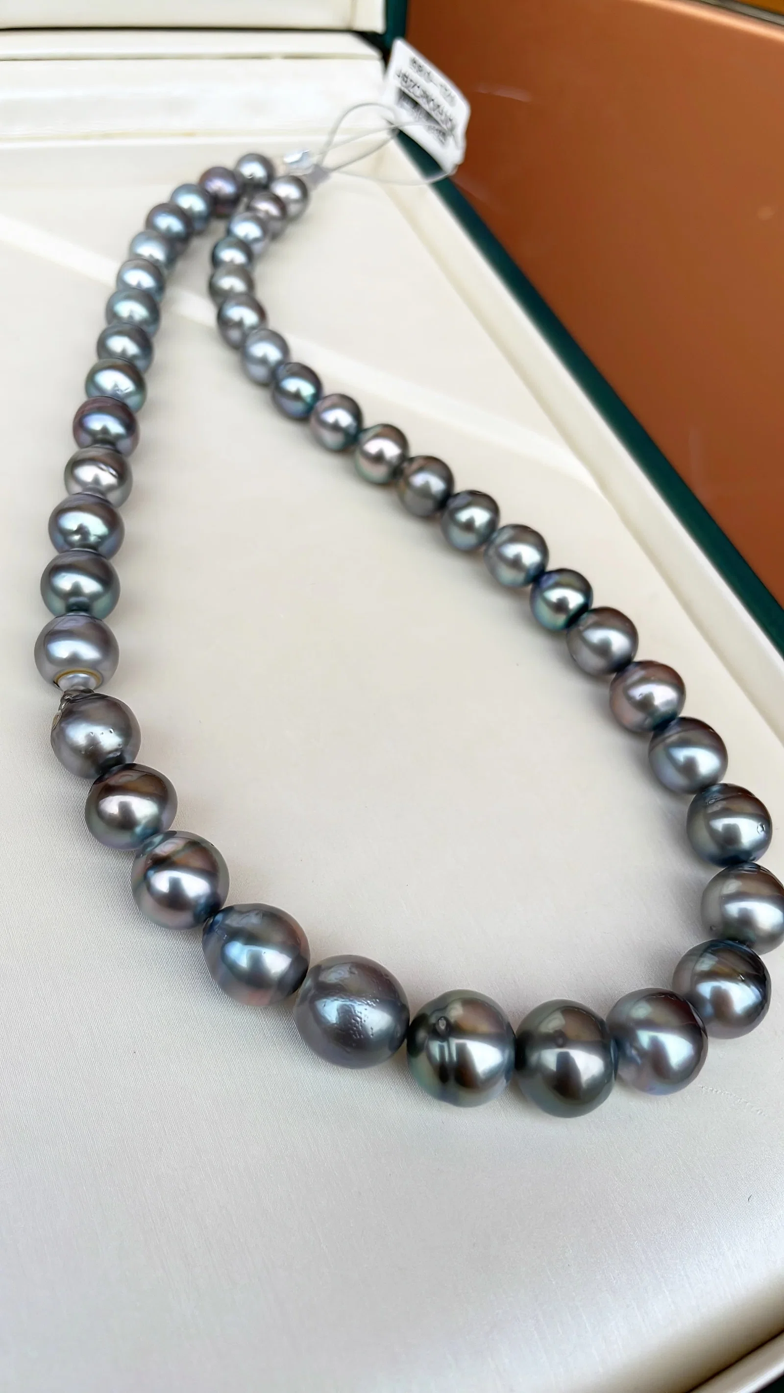 Platinum Gray Tahitian Pearl Necklace