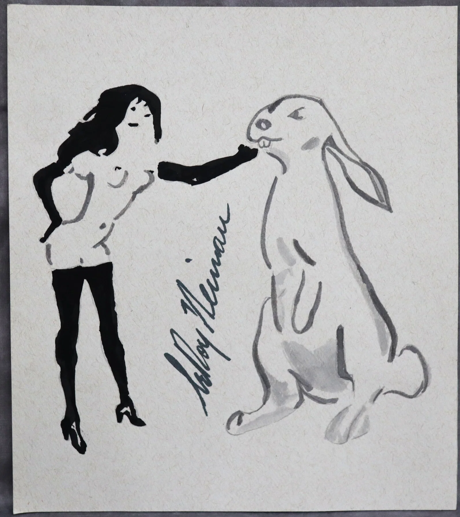 Playboy | LeRoy Neiman Femlin Bunny, Original Drawing