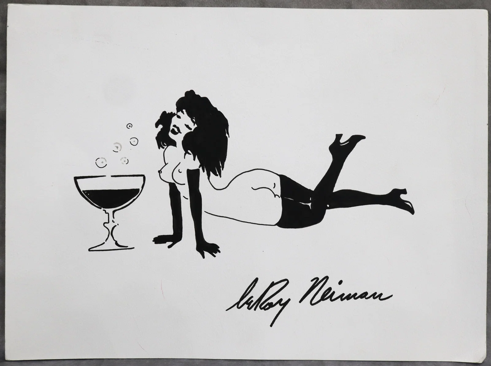 Playboy | LeRoy Neiman Femlin Tipsy, Original Drawing