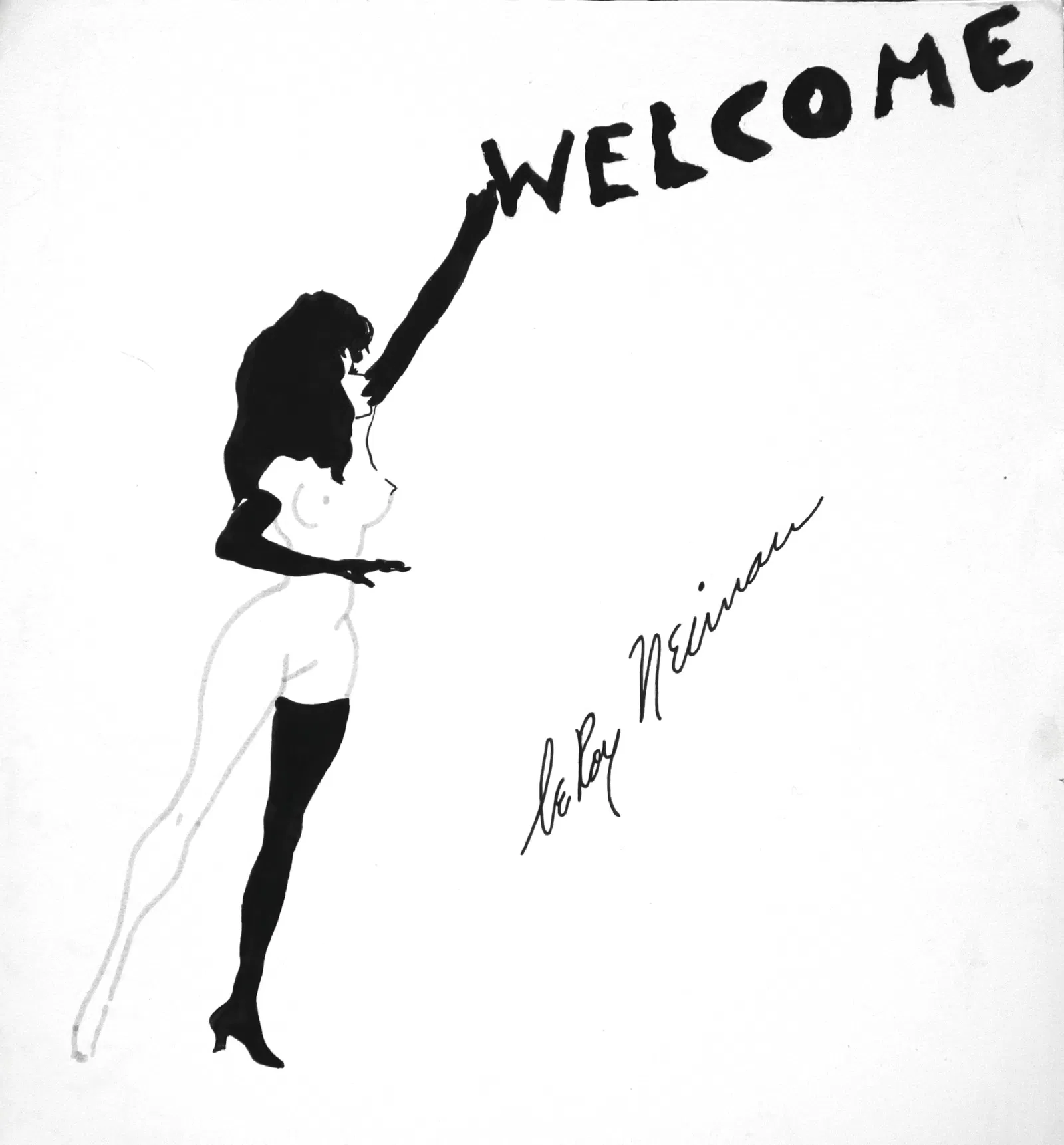 Playboy | LeRoy Neiman Femlin Welcomes, You Original Drawing