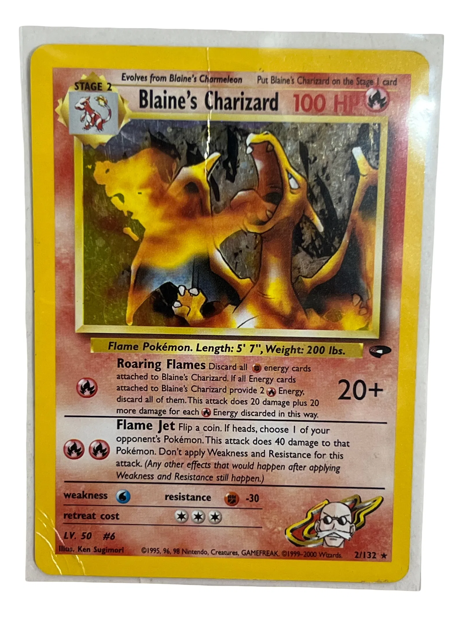 Pokemon Blaine's Charizard Card