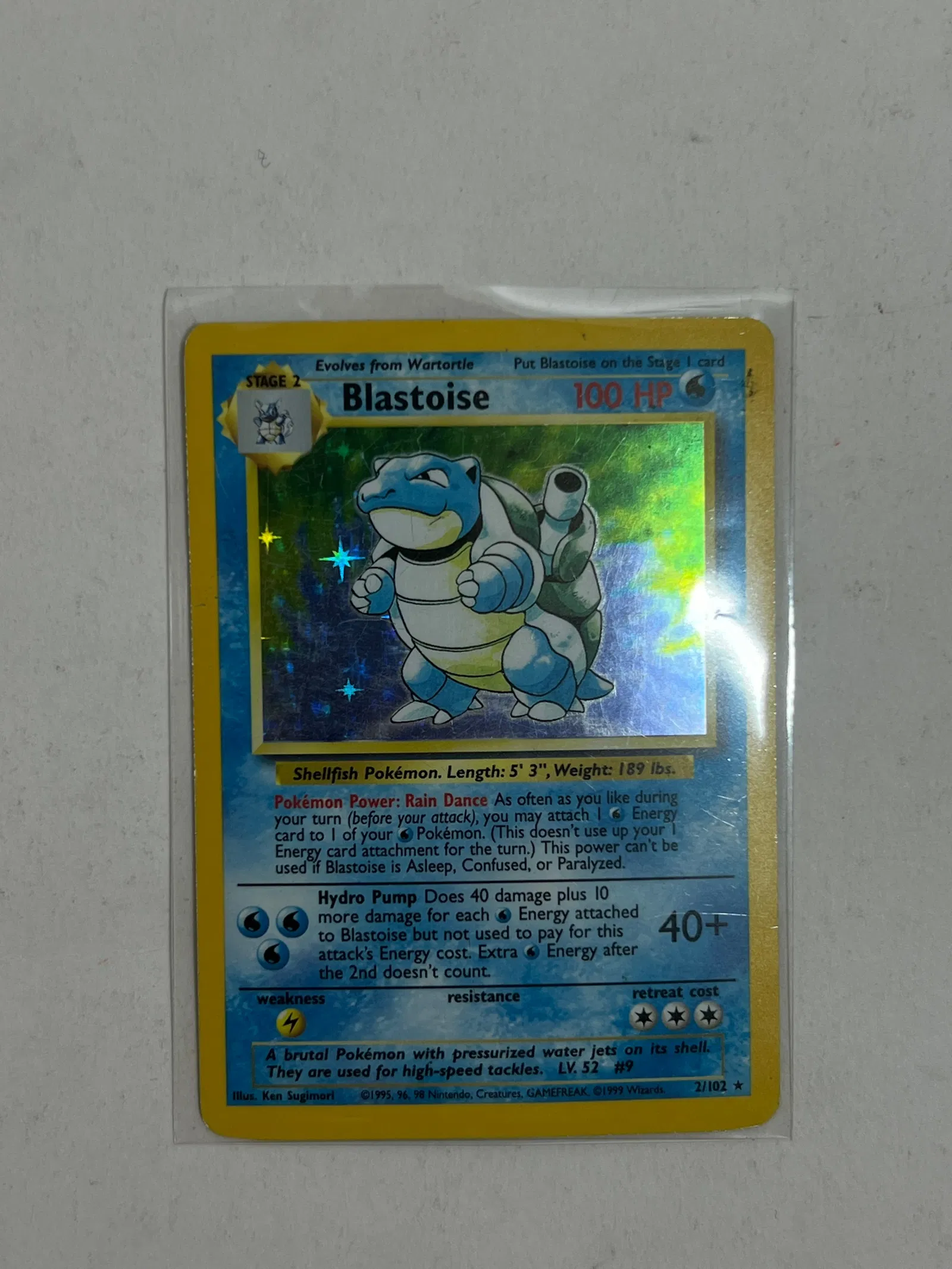 Pokemon Blastoise Card (Holo)