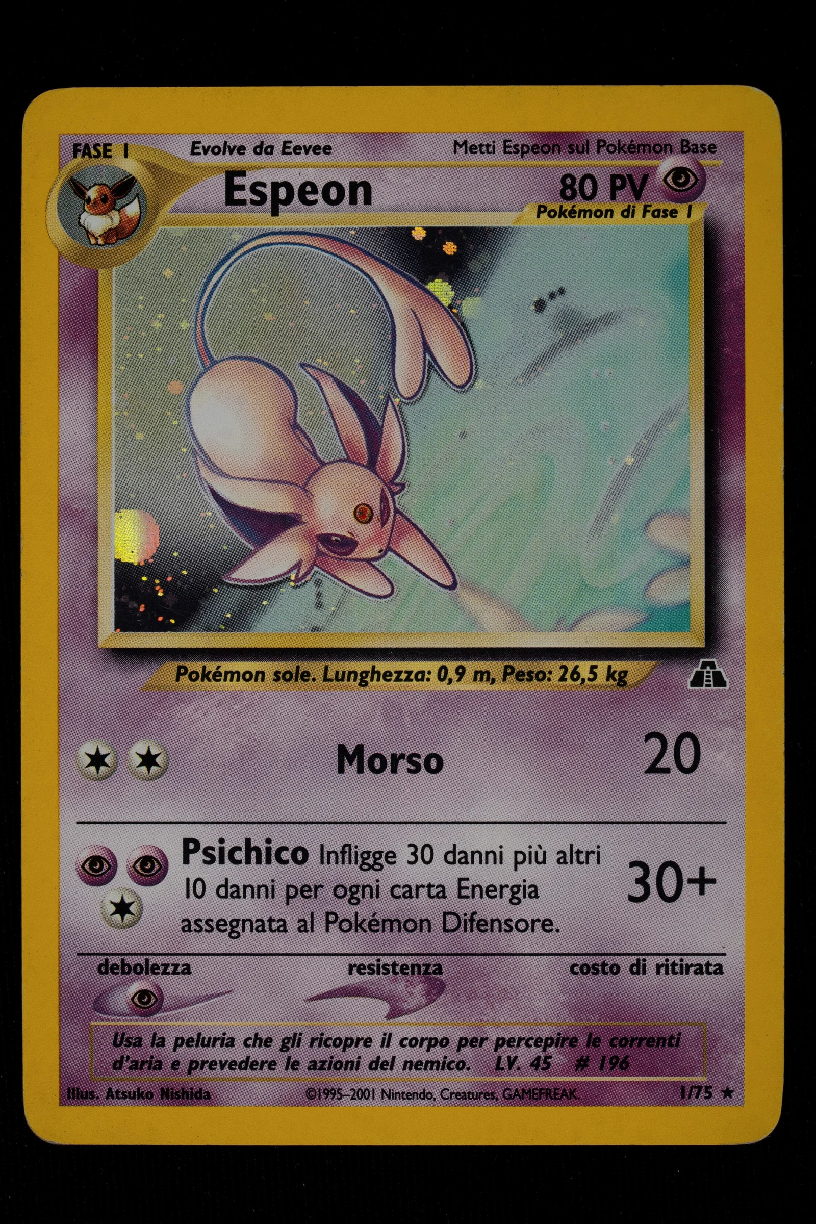 Pokémon - Espeon Neo Discovery Holo English - RAW