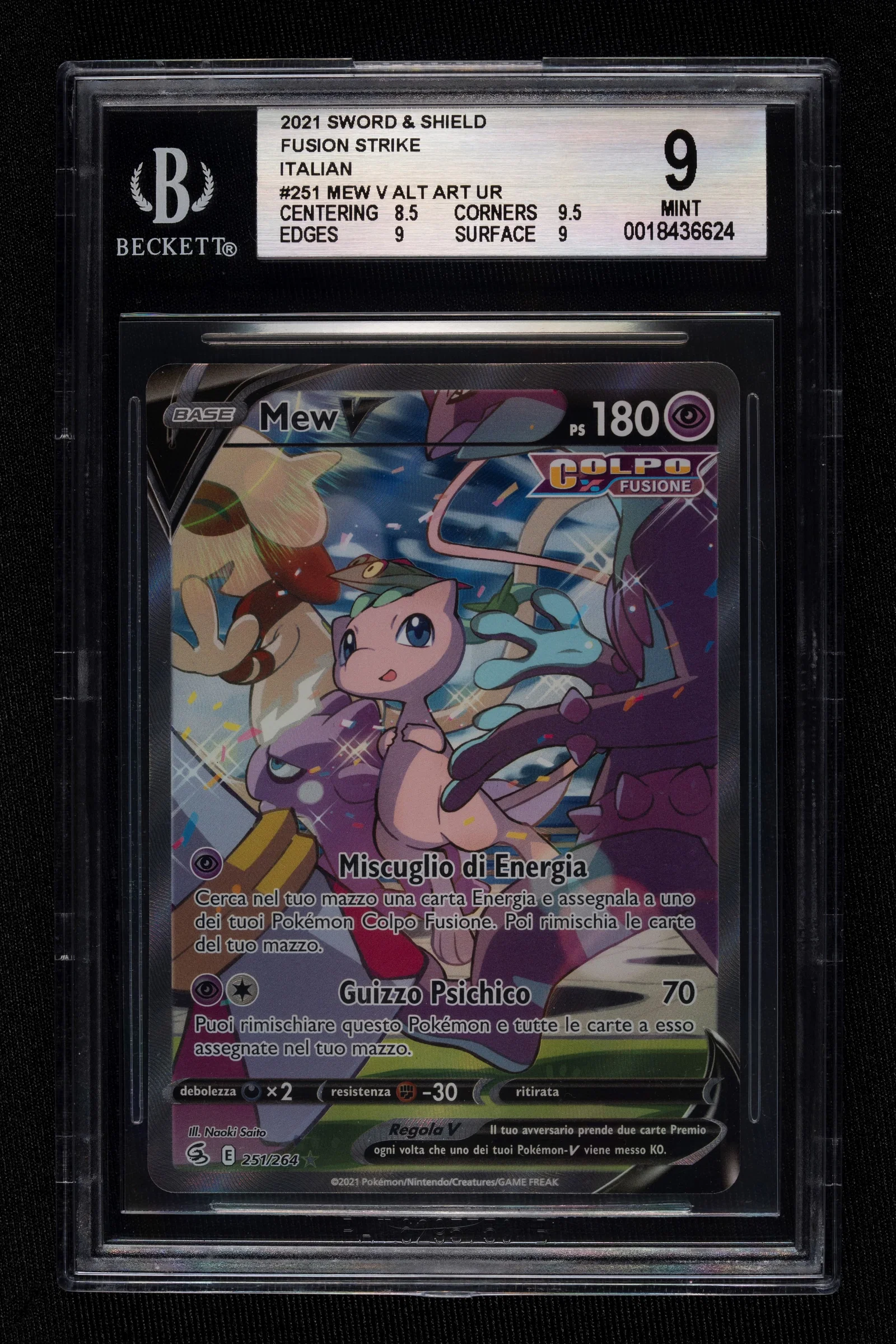 Pokémon - Mew V Fusion Strike Italian - BGS 9