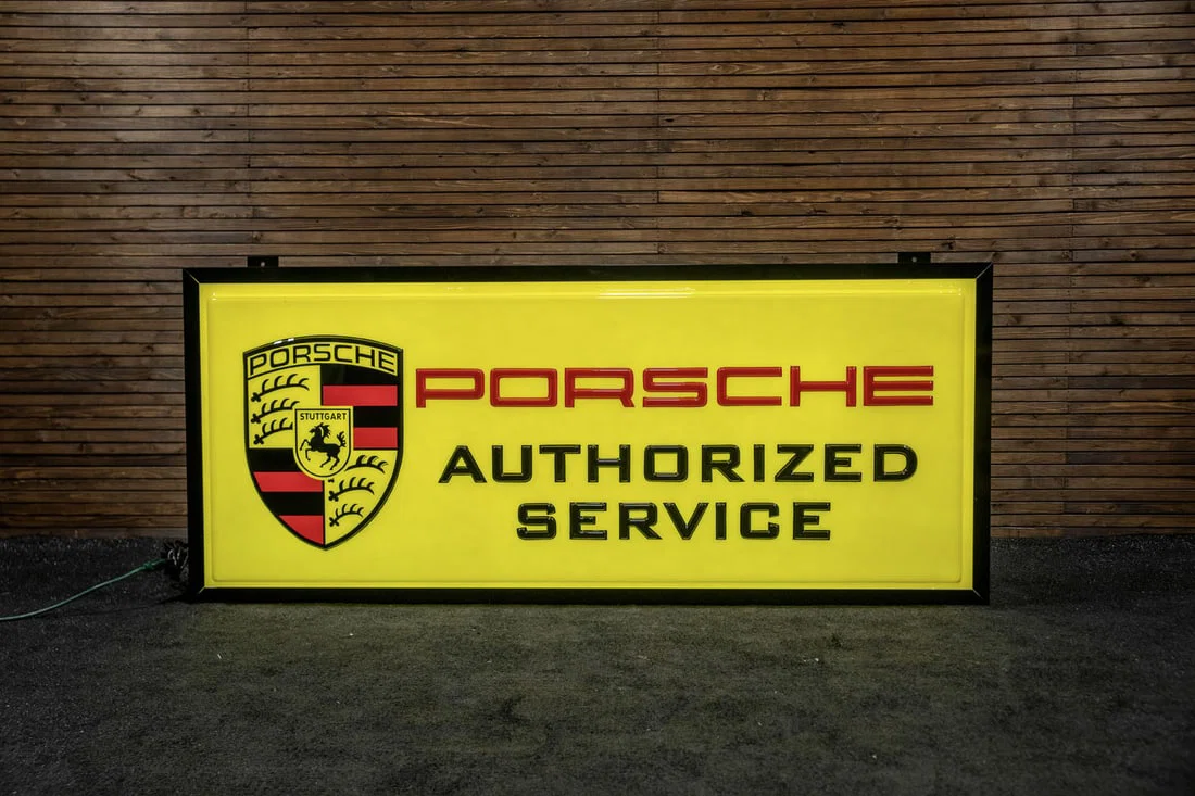 Porsche Authorized Service Light Up Sign